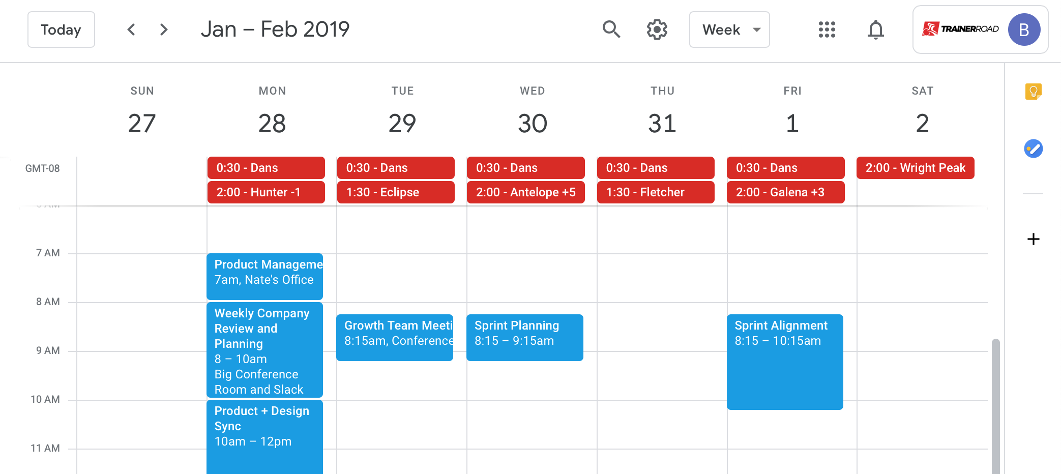 Calendar Export TrainerRoad