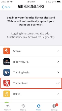 wahoo trainerroad