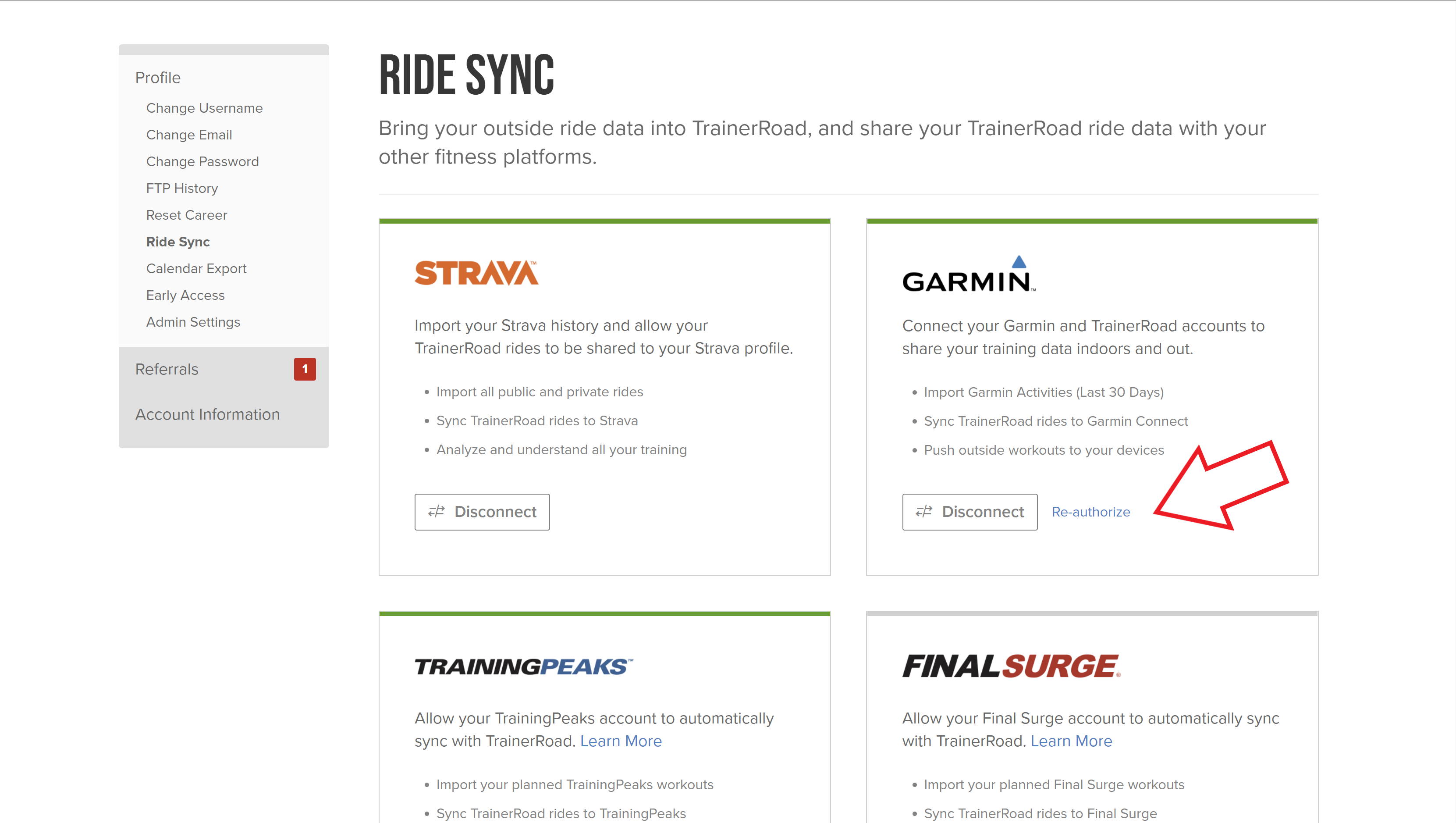 garmin connect and runkeeper