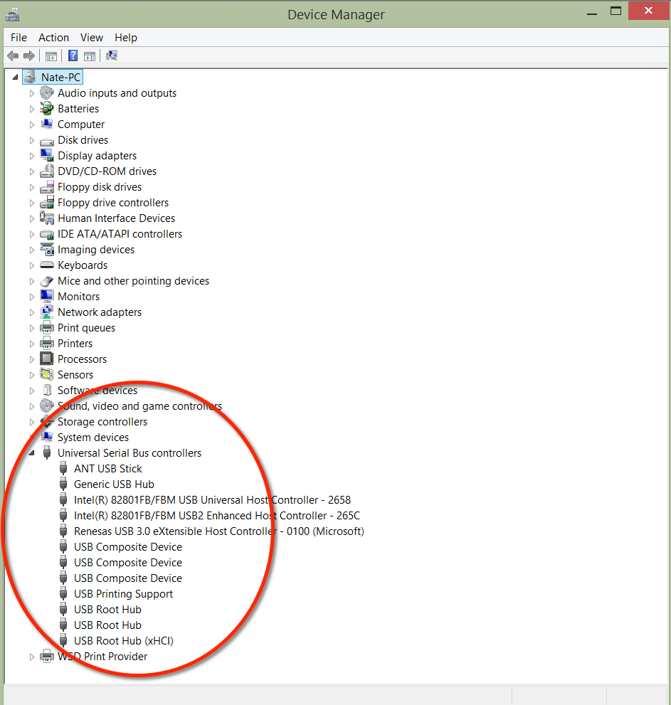 ant2usb driver